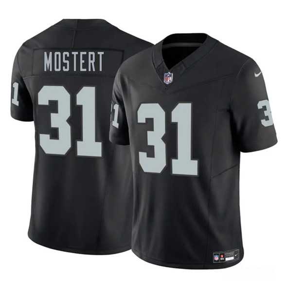 Men & Women & Youth Las Vegas Raiders #31 Raheem Mostert Black 2025 F.U.S.E. Vapor Stitched Jersey